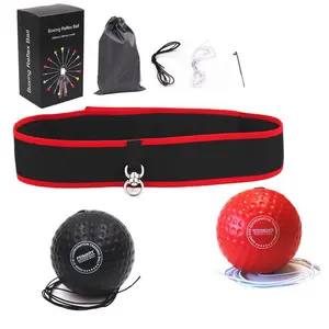 Boxing Reflex Ball Set with Storage Bag, 1 Set Boxing Reaction Ball & Headband Set, Improve Reaction Speed and Hand Eye Coordination Training Boxing Equipment for Home, Boxing Speed Trainer