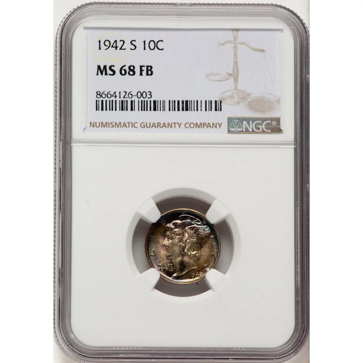 Mercury Dimes (1942-S 10C, FB)