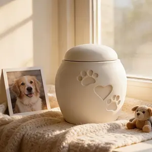 Pet Ashes Memorial Jar, Cat Dog Ash Storage Box, Keepsake Ornament, Pet Hair Teeth Tribute Burial Supplies, Elegant Remembrance Gift