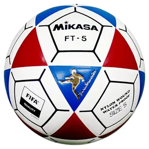 Official Size High Quality Soccer Ball MIKASA FT5 FQ BR Unisex Adult Footvolley Ball White Blue Red Size 5 FIFA Quality Faux Leather 32 Panels Durable Structure Outdoor Goal Master Football