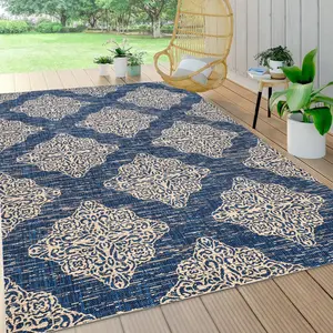 JONATHAN Y Tuscany Ornate Medallions Indoor/Outdoor Area Rug; for Living Room, Kitchen, Bedroom, Dining Room, Patio, Porch, Backyard