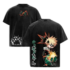 valentine shirts Toga Himiko My Hero Academia Dabi Manga T-shirt Oversized Washed high quality Oversized Unisex 2Washed Retro Fashion hot product