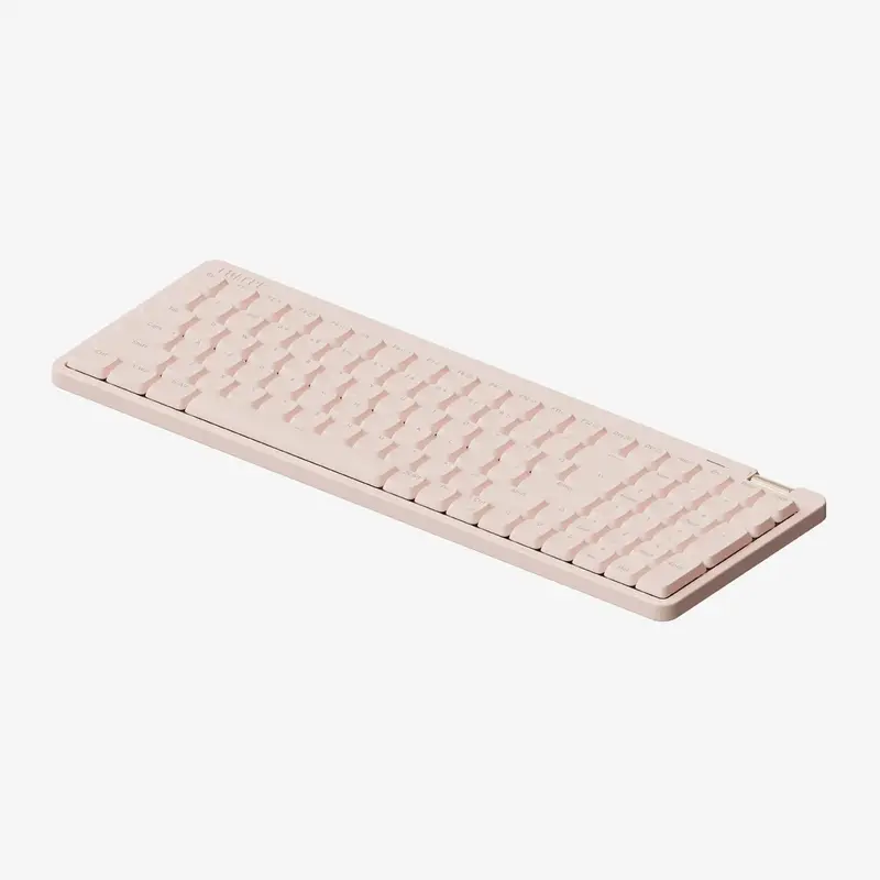 Lofree Flow Lite100 Low-Profile 96% Layout Gasket Mount Keyboard Kit - Low Top, Rechargeable, 2.4G Wireless, Bluetooth, Wired Multi-Connectivity, Volume Control, Work from Home Wireless Keyboard