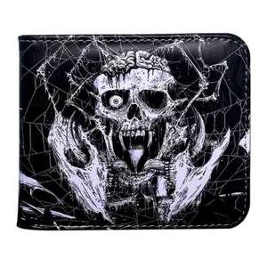 Skull and Spiderweb Bifold Wallet