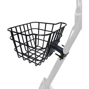 Small Front Basket with Fixed Holder - Rust-Resistant 2 gls Capacity for Teen/ Scooters, Electric Scooters & Bikes