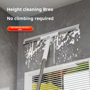 Magic Silicone Broom,Multifunctional Silicone Floor Squeegee,50cm Scraper Head,Retractable 68 to 100cm Adjustment Rod,Squeegee for Pet Hair,Water,Dust,Tile & Wood Floors.
