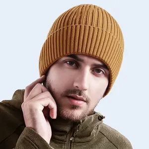 Winter beanies for men and women: Warm, fleece-lined knit hat for cold weather | Warm, cuffed stocking hat