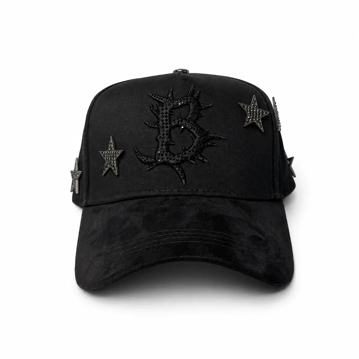 El Barbas Hats "Dark Nebula" - Black Snapback - Premium Streetwear Baseball Cap for Men & Women, Adjustable