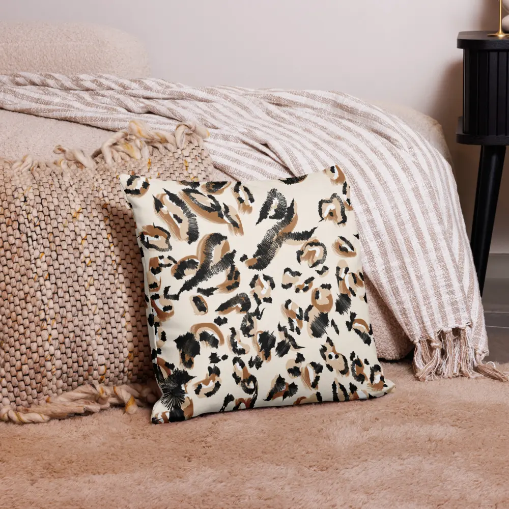 "Fille Guépard" Premium Accent Pillow