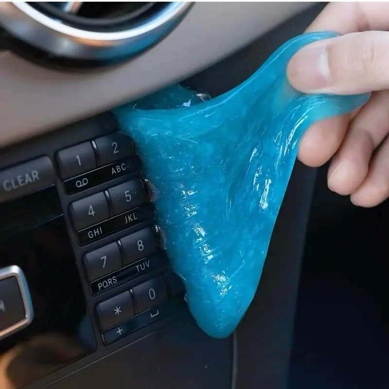 Magic Car Cleaning Gel  – Easy-to-Use Cleaner for Vents, Dust, and Interior – Perfect Car Cleaning Supplies 70g blue car cleaning gel comfortable handle remove dirt