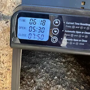FarmParadise Automatic Chicken Coop Door #SummerVibes #PetLovers – Battery Powered Auto Chicken Door with LCD Display, Weatherproof Timer & Manual Mode