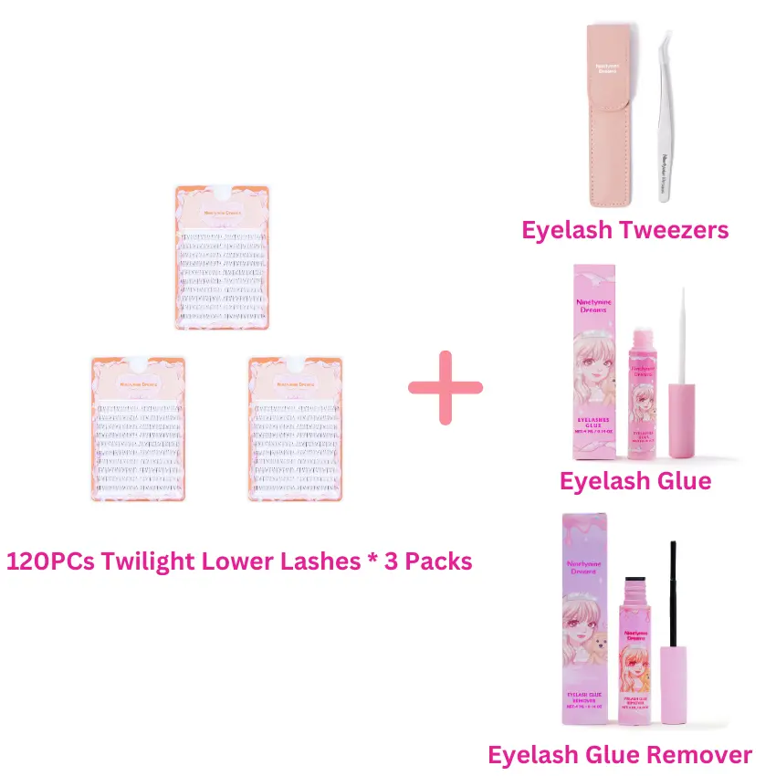 3 Packs + Accessories (Daily Lash Glue) 