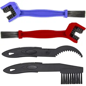 Motorcycle Chain Cleaning Brush Kit Cleaner for Motorcycle, Bicycle and Mountain Bike – 4 Pcs Cleaning Brush Tool - Bike Cleaning Tool – Bicycle Chain Cleaner