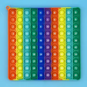 Multiplication Learning Educational Toys, Silicone Rainbow Math Teaching Props, Math Game Toys for Kids, Math Learning Tools