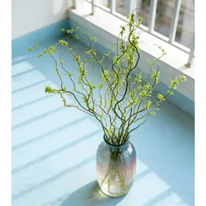 3 dragon willow branches, worry-free maintenance, balcony window sill year-round ornamental decoration