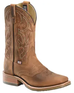 Double H Men's I.C.E. Saddle Vamp Western Work Boot Broad Square Toe - Dh3560
