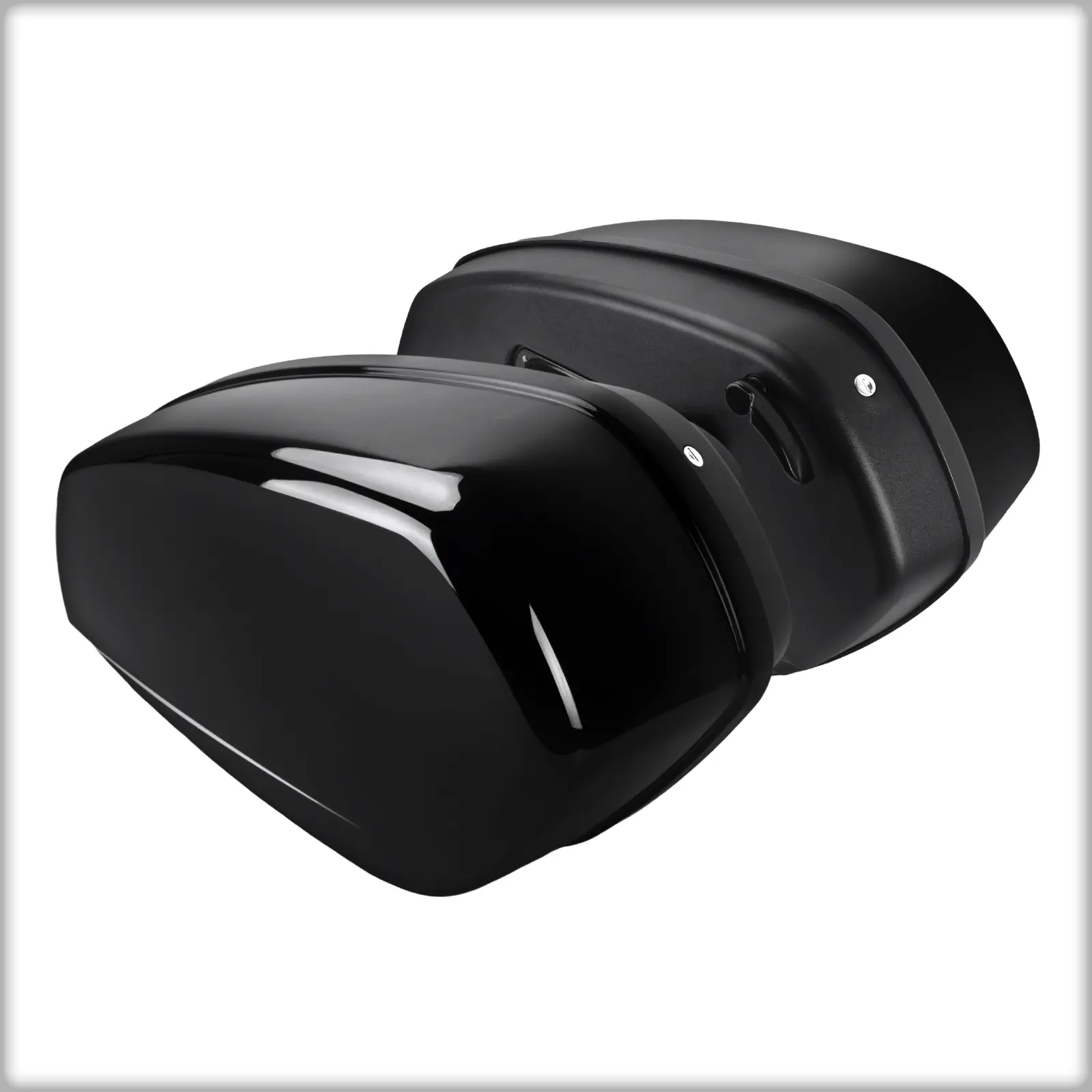 Gloss Black Hard Saddlebags Luggage Storage for Harley Low Rider ST/S FXLR 2018–2024 | Mactions