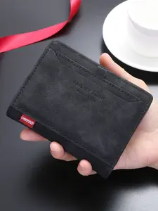 Men's New Multi-Card Slot Multifunctional Retro Trendy Vertical Wallet, Casual Zipper Purse for All Seasons, Perfect Birthday Gift