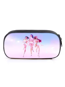 Demon Hunter Girl Group Pattern Printed Pattern Printed Compartment Pencil Case Pencil Bag