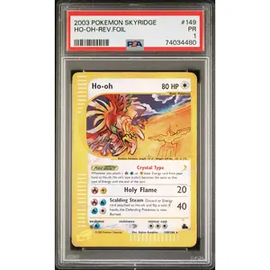 Ho-Oh Reverse Holo PSA 1 2003 Pokemon Skyridge #149 LOW POP