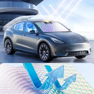 Car Windshield Sun Shade, 240T Thickened Car Window Shades Heat Reflective Interior Cool, Universal Fit for Most Cars SUVs Trucks, Foldable & Portable Design