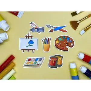 Art Themed Creative Endeavors Die Cut Sticker Flakes