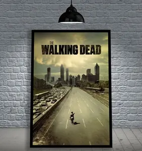 The Walking Dead TV Series Andrew Lincoln Norman Reedus Melissa McBride Framed Movie Poster Print