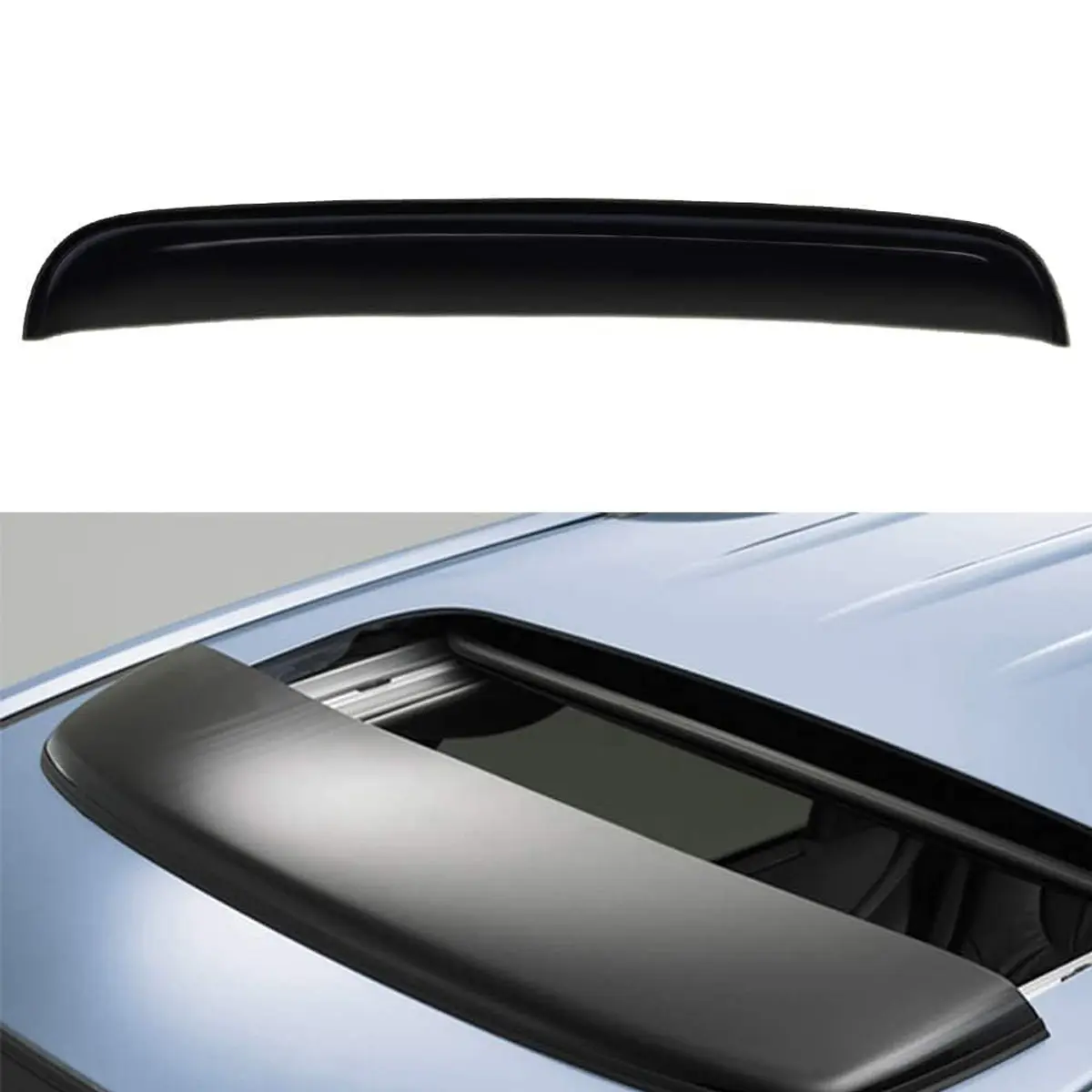 38-in Tinted Sunroof Wind Deflector, Low-Profile Car Exterior Accessory, Enhances Car's Look, Compatible with Sun/Moonroofs, Easy Maintenance Wash
