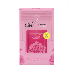 Godrej Aer Power Pocket, Rose Fresh Blossom, Pack of 6 Godrej Aer Power Pocket, Rose Fresh Blossom, Pack of 6