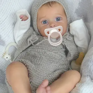 Reborn Doll-19 Inch Newborn Baby Dolls Soft Cloth Body Realistic Doll, Hand-painted Lifelike Adorable Doll Soft Touch Vinyl Handmade Skin Doll -For Birthday/Christmas Gifts