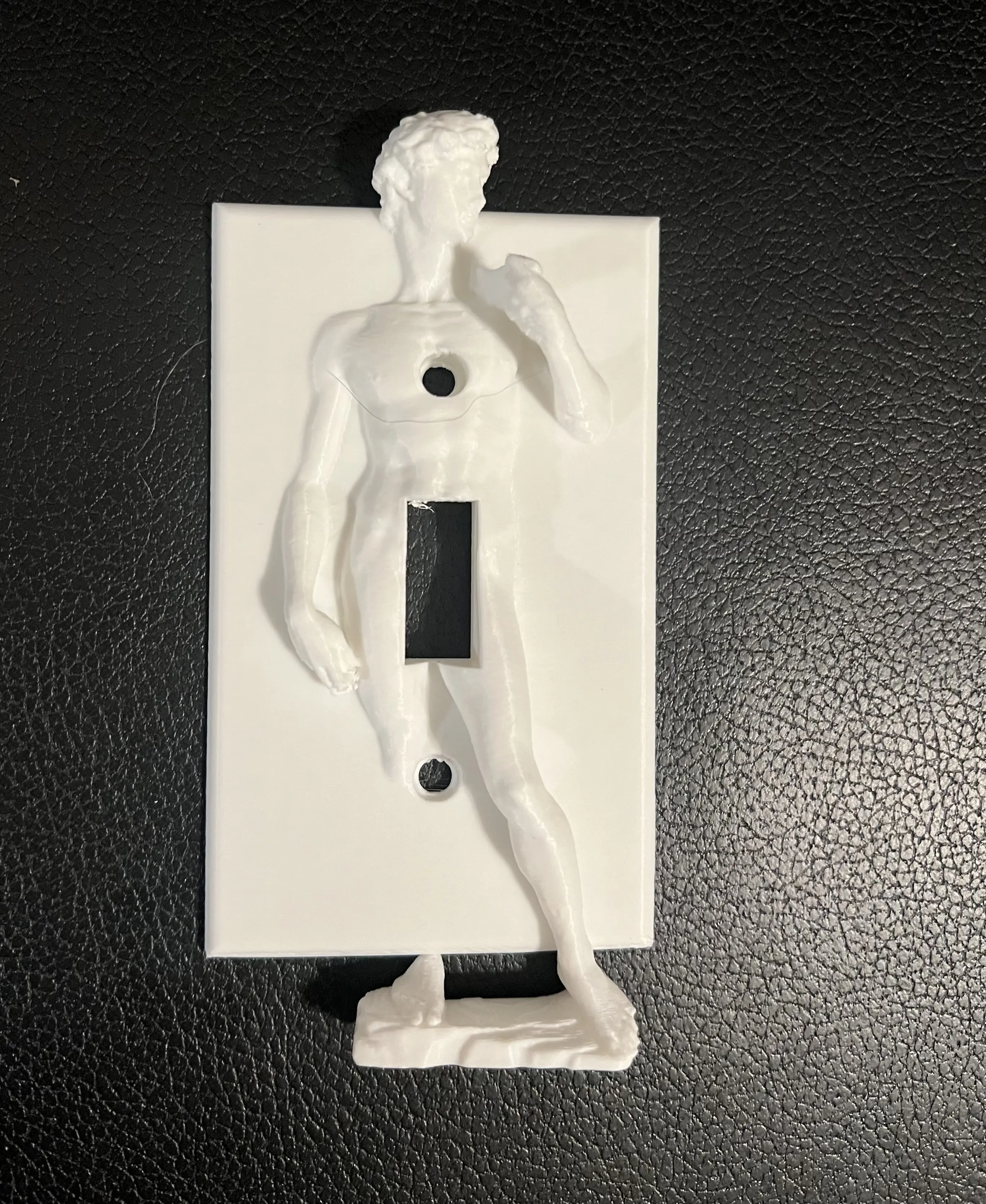 Single roman/greek inspired light switch cover