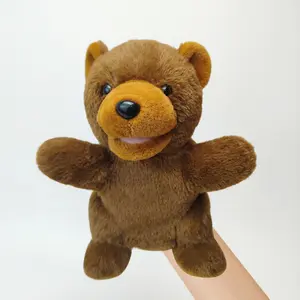 Hand puppet animal dolls, plush jungle animal hand puppet sets, colorful hand puppets with movable mouths, hand puppets for storytelling and role-playing, winter gloves, animal gloves, Moveable Stuffed Animal