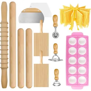 Pasta Making Tools Set, 13 count Pasta Making Kit Pasta Making Accessories Homemade Noodle Kit Ravioli  Set