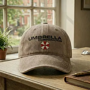 Resident Evil Embroidered Hat, Umbrella Corps Horror Game Cap, RPD Baseball Hat Gift, Gift For Gamer