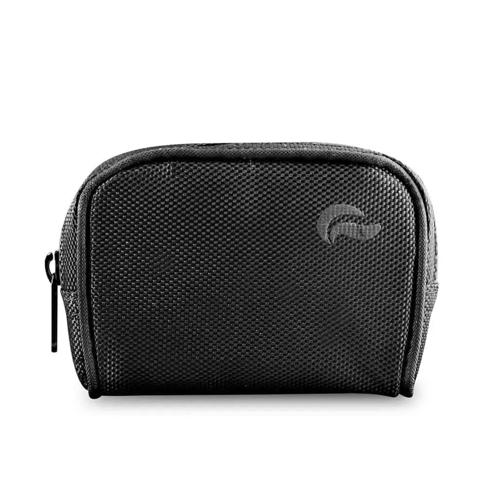 Go Case - Canvas Carbon Organiser Pouch with Durable Weather-Resistant Zipper and Futuristic Activated Carbon Lining for Strongly Scented Substances