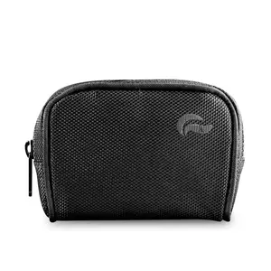 Go Case - Canvas Carbon Organiser Pouch with Durable Weather-Resistant Zipper and Futuristic Activated Carbon Lining for Strongly Scented Substances