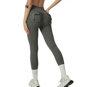 Popular Pocket Yoga Pants for Women, Peach Butt Workwear Pocket Fitness Pants, Butt-Lifting Yoga Wear