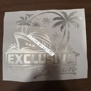 Exclusive Leanin Truck Decal with Palm Trees and Cruise Ship Design for Custom Vehicle Graphics