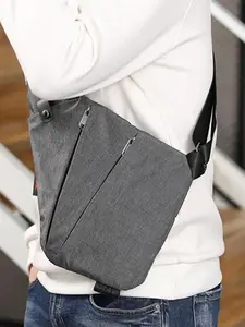 New Multifunction Chest Bags Anti-theft Men Chest Bag Waterproof Chest Pack Travel Personal Pocket Tactical Male Sling Bag Chest Cross body Bag Pauch