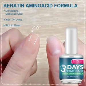 ROZINO 16ml Keratin Amino Acid Nail Care Oil with Keratin, Amino Acid, Aloe, Lavender & Multiple Plant Oils, Moisturizes, Polishes & Strengthens Nails