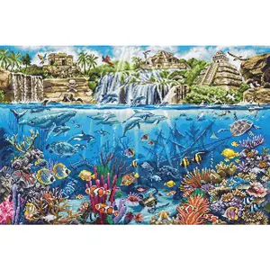Counted Cross Stitch Kit Pirate Island L8036