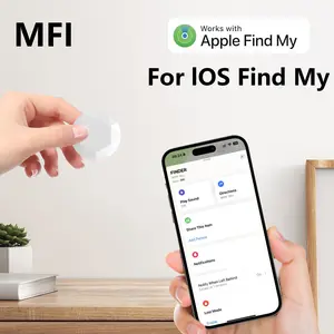 Portable Smart Tag GPS Tracker, Bluetooth-compatible Luggage & Key Finder with Keychain, Compatible with Apple Find My iOS Device Location Tool