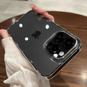 Luxury Shockproof For iPhone 16 Pro Max Case Transparent Case For iPhone 17Air 17 15 14 13 12 11 Pro Max Plus Soft Back Cover Accessories