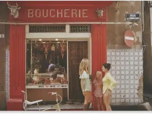 Saint Tropez Boucherie American Photographers Slim Aarons Poster Modern Poster Canvas Wall Art Posters For Room Aesthetic And Decor Canvas Painting Wall Art Poster for Bedroom Living Room Decor 24x36