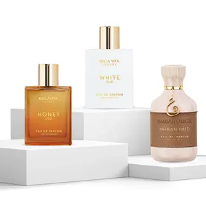 Bellavita Luxury Oud Trilogy EDP Gift Set | Honey Oud, White Oud & Urban Oud 3x100ml (10.2 Fl.Oz) | Premium 3-Pack Unisex Perfume Collection for Women & Men | Long-Lasting Luxury Fragrances | Perfect for Gifting