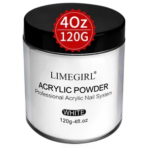 Transparent Acrylic Powder, Super Hard Nail Art Powder, 4oz/120g, Professional Acrylic Nail Polish, Large Capacity, 3D French Nails, Extension Nails, Acrylic Nail Supplies