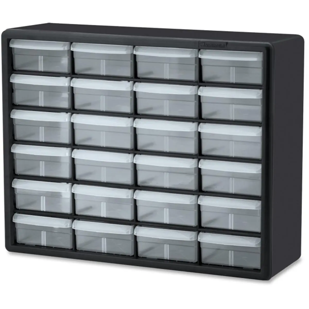 212 MAIN Plastic Tool Organizer Cabinet - 24-Drawer, Polystyrene Frame, Stackable Cabinet, Desk Organizer, Wall-Mountable with Keyholes, Office Storage Solution