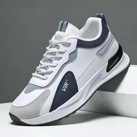 Men's Fashion Sporty Casual Shoes, Everyday Casual Sneakers, Comfortable Low Top with Laces, Stylish Design for Daily Wear & Outdoor Activities