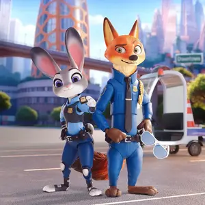 [Limited Release] Disney Zootopia Series BJD Figure Mystery Box - 4 Styles Set Adjustable Flexible Joint Role-Play Holiday Special Valentine Gift for Girlfriends Boys&Girls