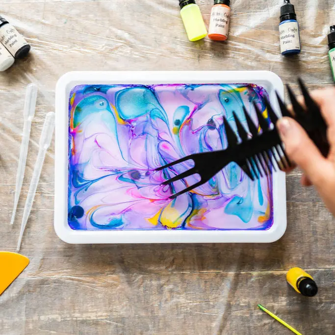 Water Marbling Family-Style Craft Pack